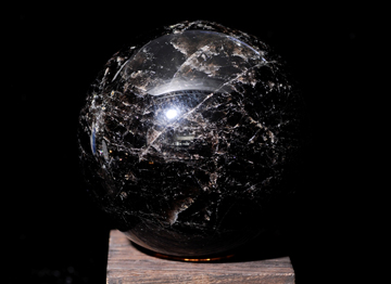 黒水晶(モリオン)径210mm
